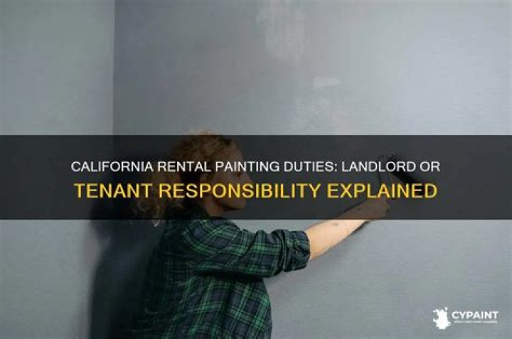 Who is responsible for painting landlord or tenant?