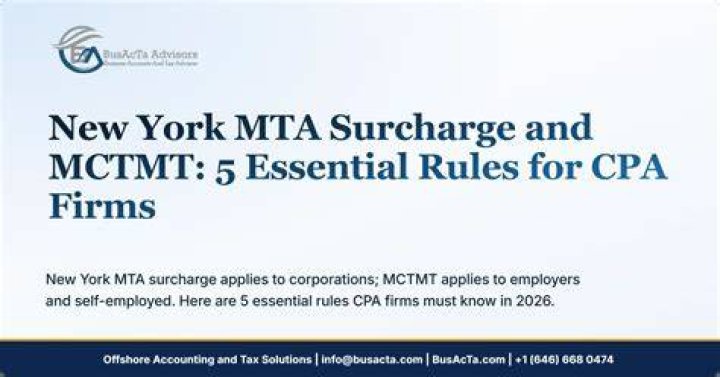 Who is subject to the MTA surcharge?