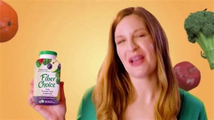 Who is the actress on the fiber choice commercial?