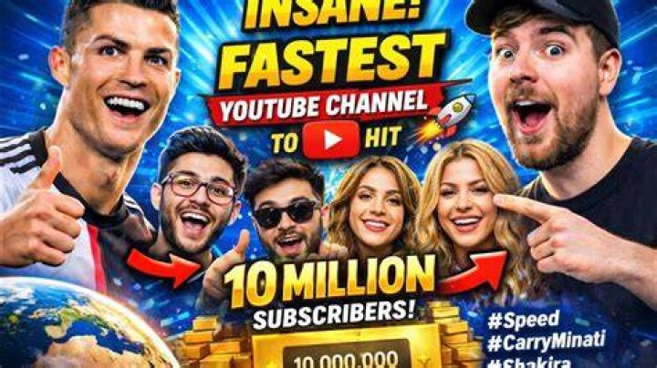 Who is the fastest YouTube Channel to hit 10 million?