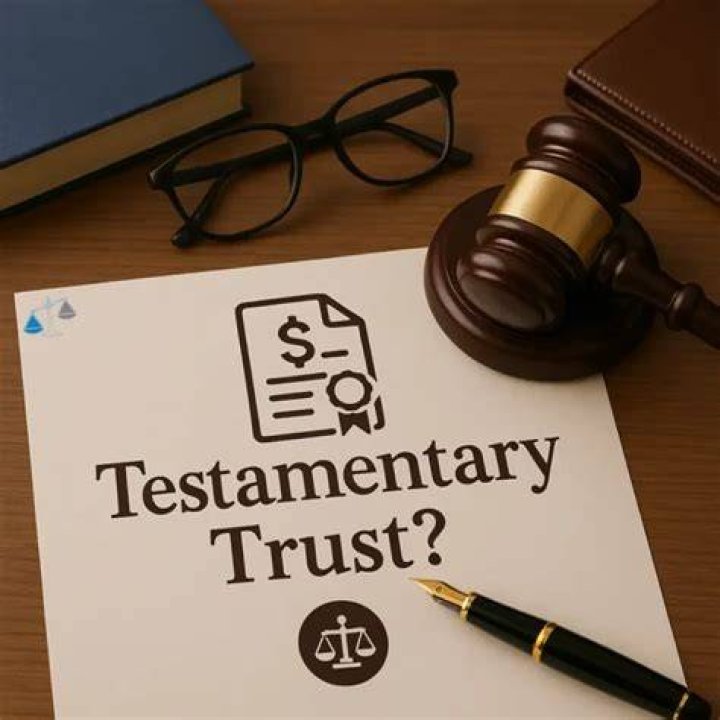 Who is the founder of a testamentary trust?