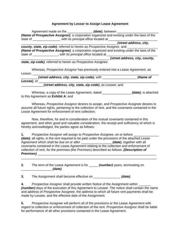 Who is the lessor in a lease agreement?