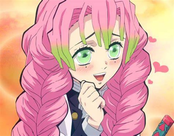 Who is the pink and green haired girl in Demon Slayer?
