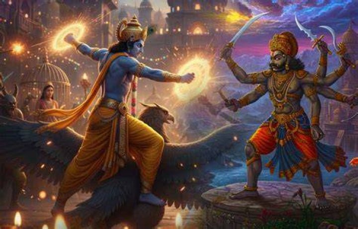 Who killed narakasura Kali or Krishna?