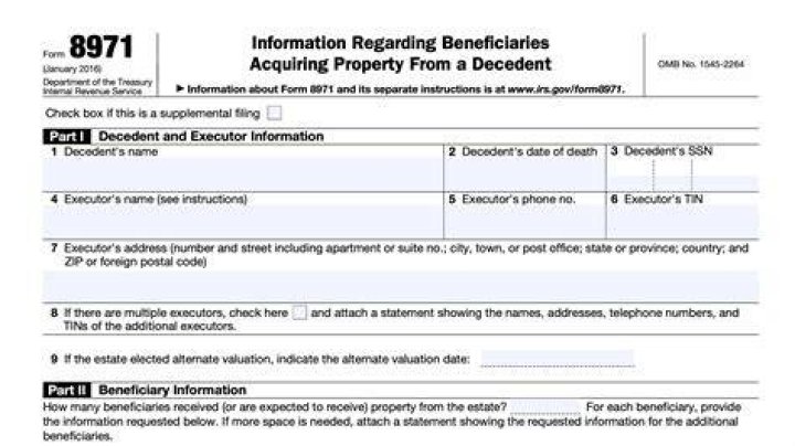 Who must file a form 8971?