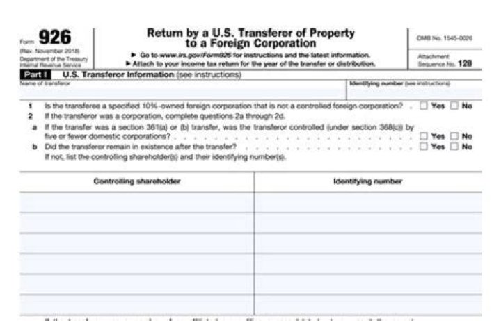 Who must file a Form 926?