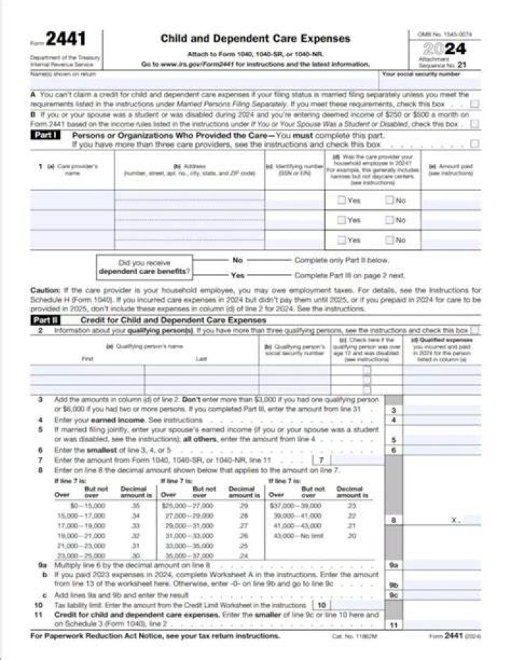 Who must file Form 2441?