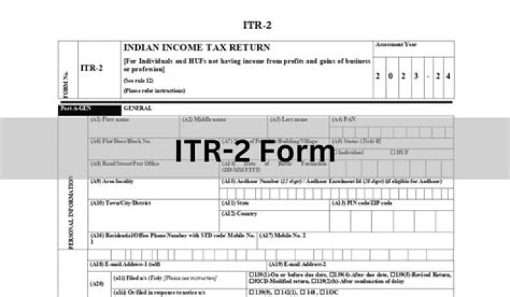 Who should fill ITR 2?