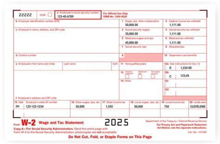 Who should fill out the W-2 form?