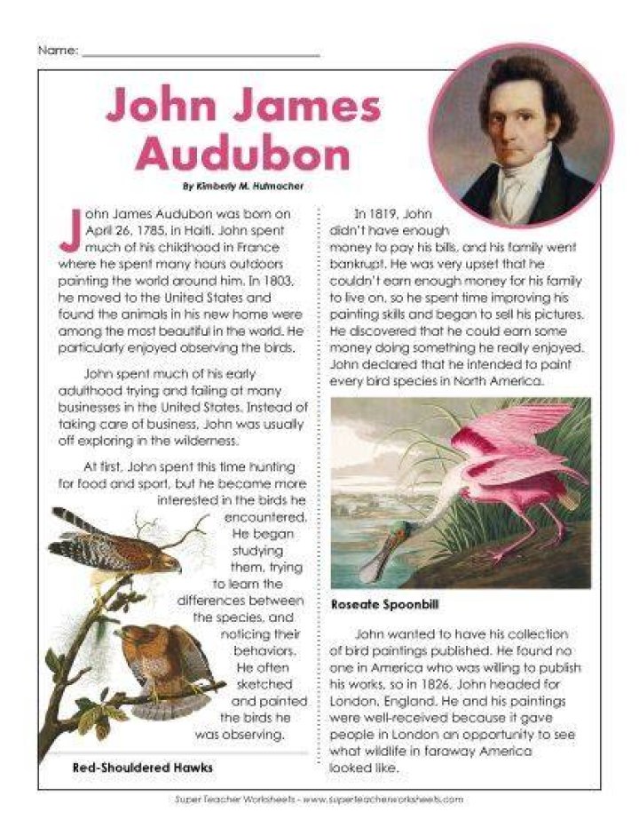 Who was Audubon for kids?