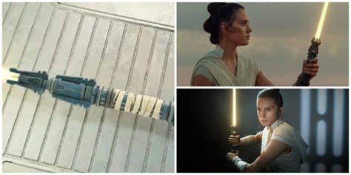 Whose lightsaber does Rey have at the end?