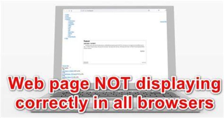Why are my web pages not displaying correctly?