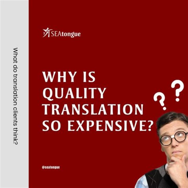 Why are translation services so expensive?