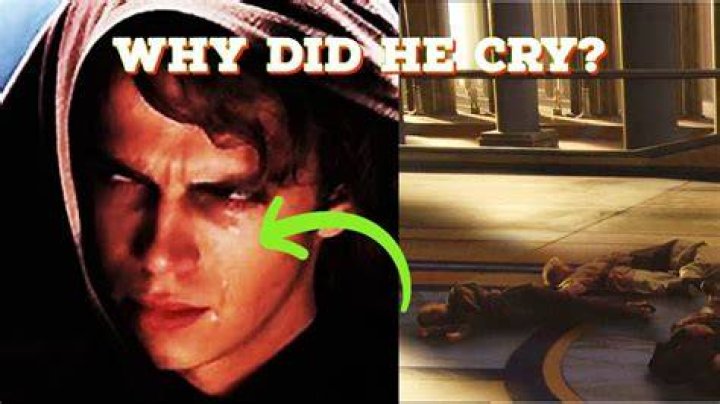 Why did Anakin cry on Mustafar?