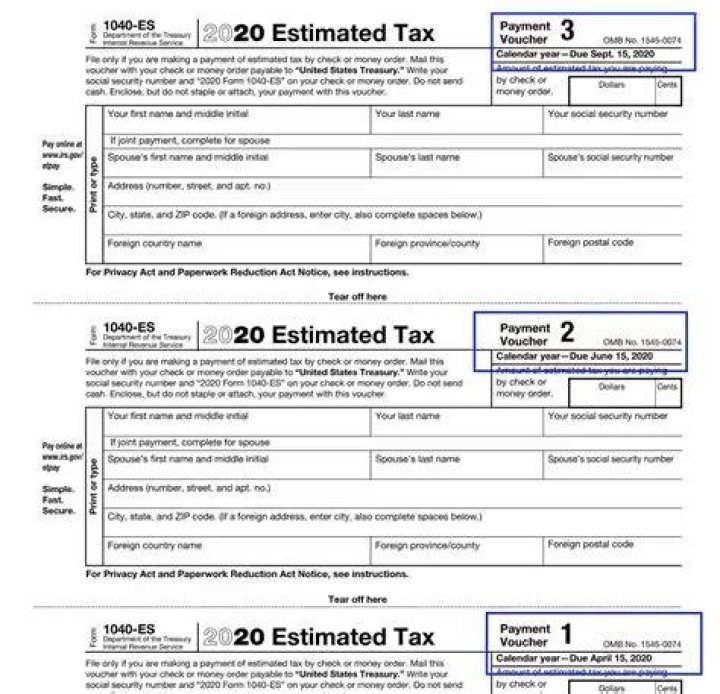 Why did I get a 1040-ES payment voucher?