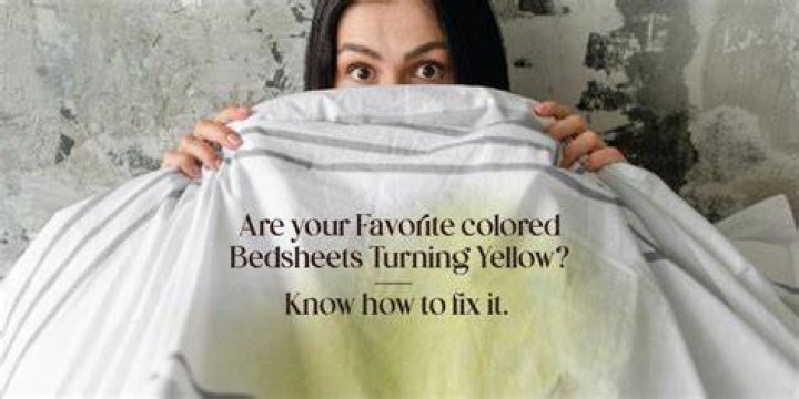 Why did my white sheets turn yellow after washing?