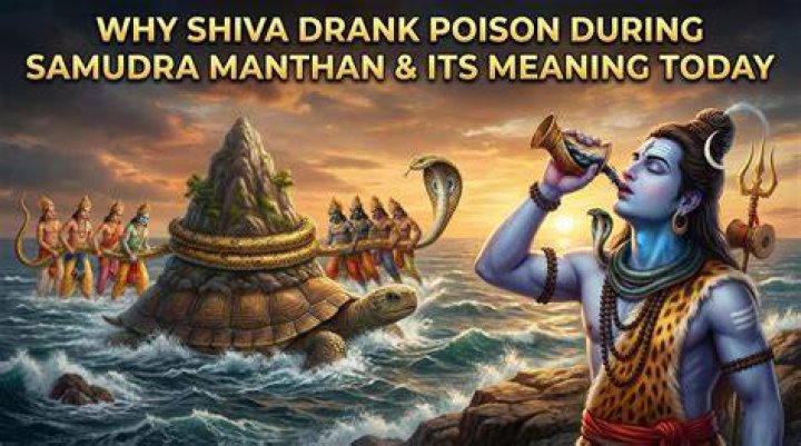 Why did Shiva drank poison?