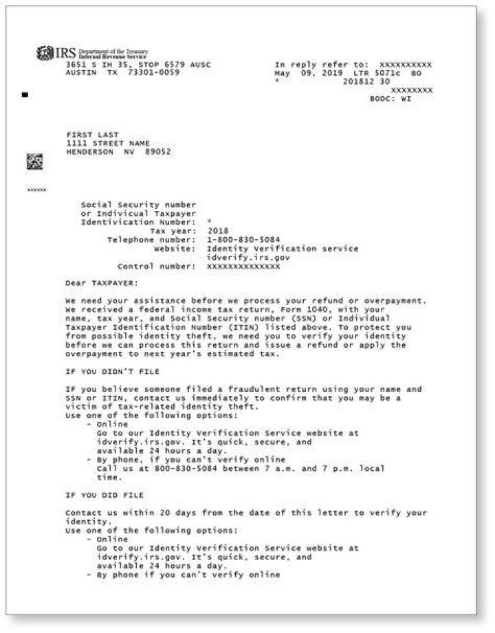 Why did the IRS Send Me a 5071c letter?