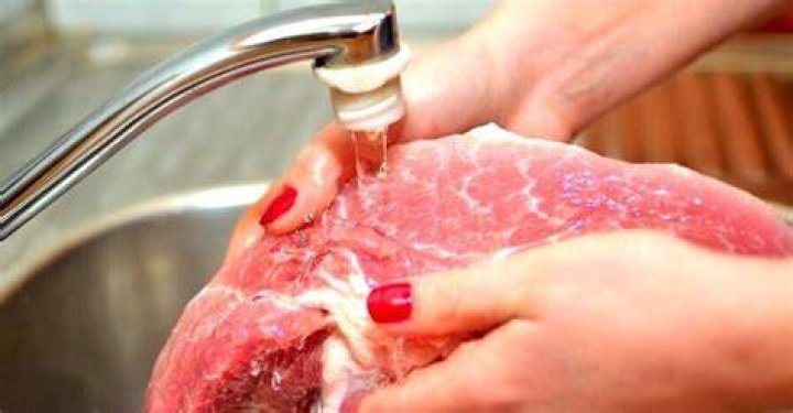Why do Asians wash meat?