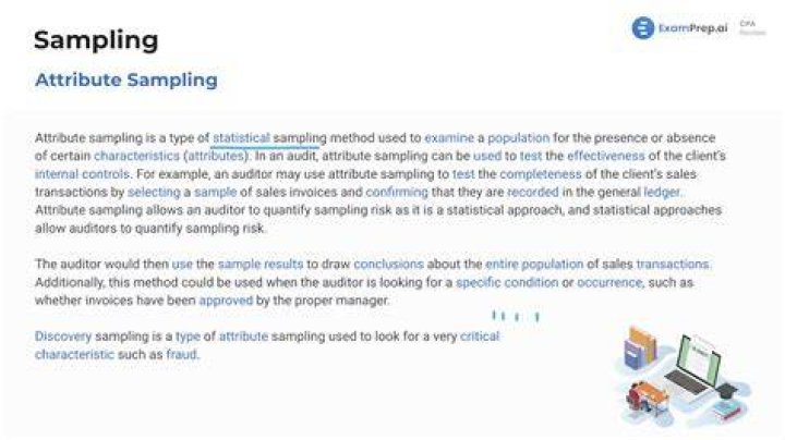 Why do auditors use attribute sampling?