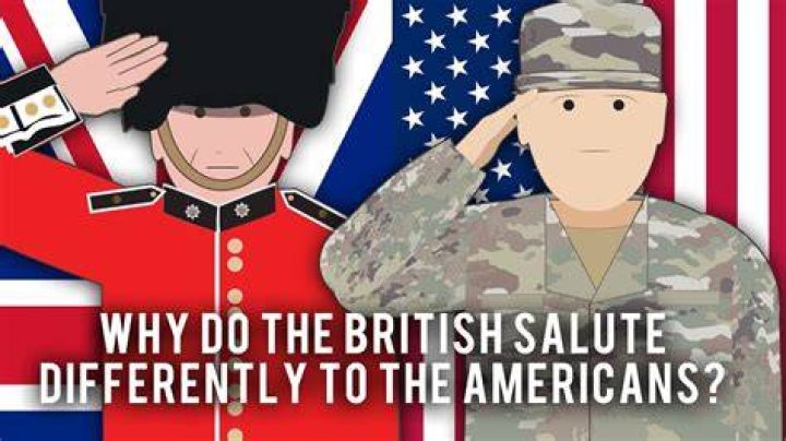 Why do British salute open handed?