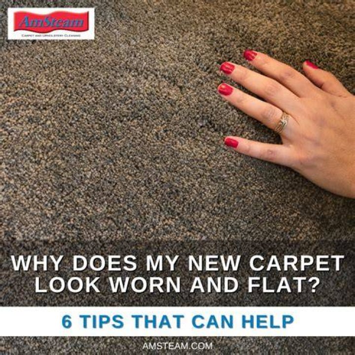 Why do carpets show footprints?