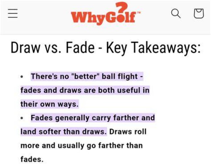 Why do draws go further?