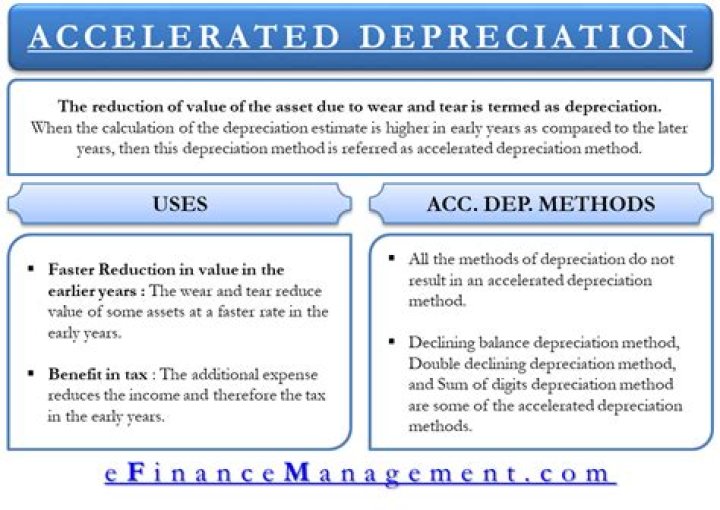 Why do firms use accelerated depreciation?