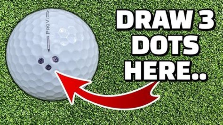 Why do golfers put dots on their golf balls?