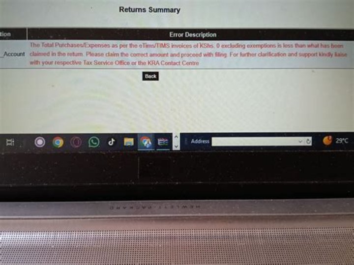 Why do I get error message when uploading income tax return?