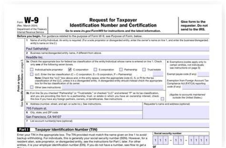 Why do I have to fill out a W9 for a grant?