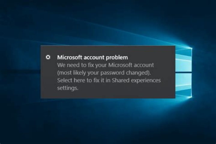Why do I keep getting a Microsoft account problem message?