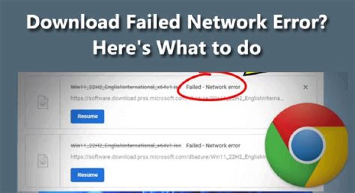 Why do I keep getting failed network error?