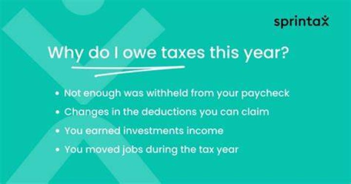 Why do I owe tax when I am Paye?