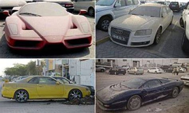 Why do they abandoned cars in Dubai?