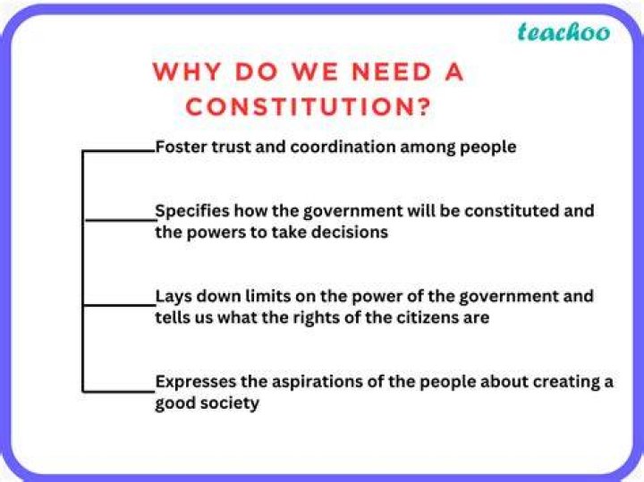 Why do we need a constitution Class 11 notes?
