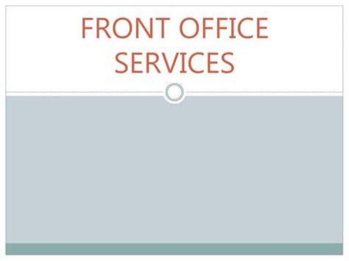 Why do we need to learn front office services?