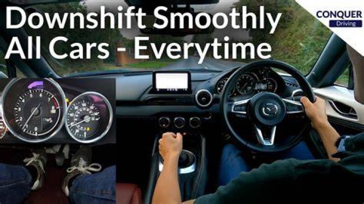 Why do you slow down when you downshift?