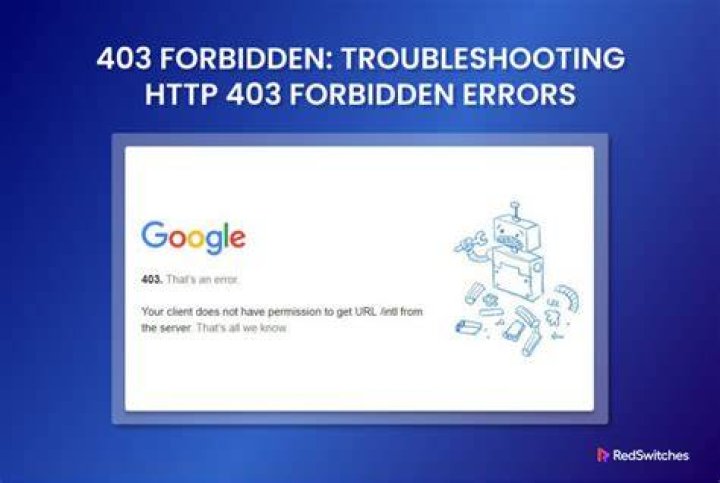 Why does 403 Forbidden come up?