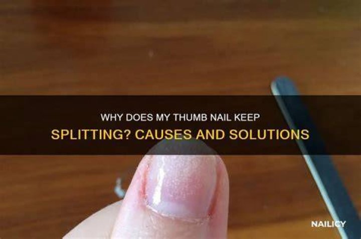 Why does blunting a nail prevent splitting?