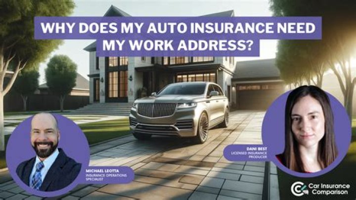 Why does insurance need your address?