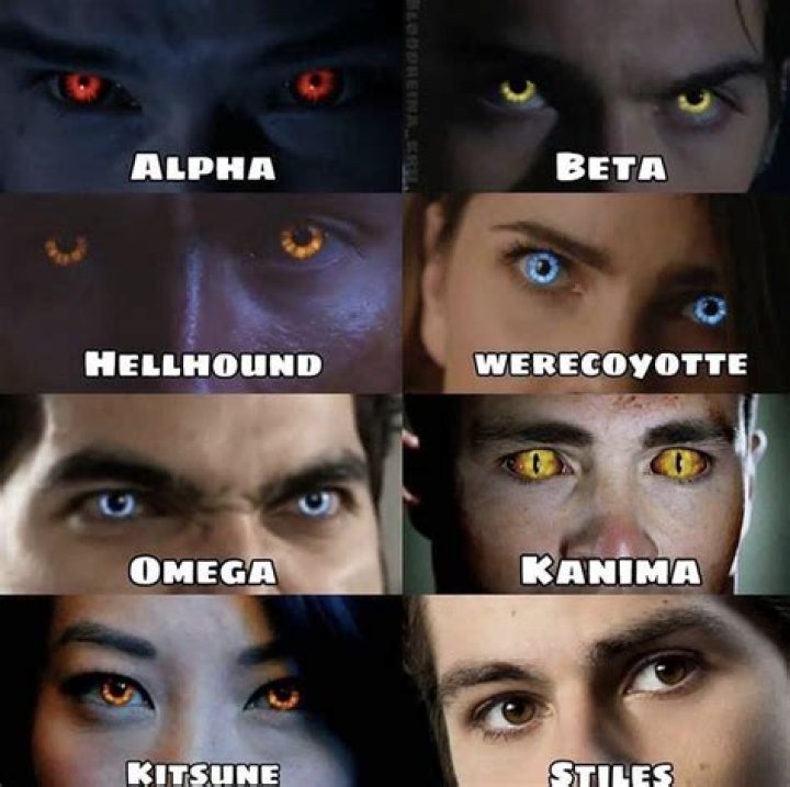 Why does Jackson have blue eyes as a werewolf?