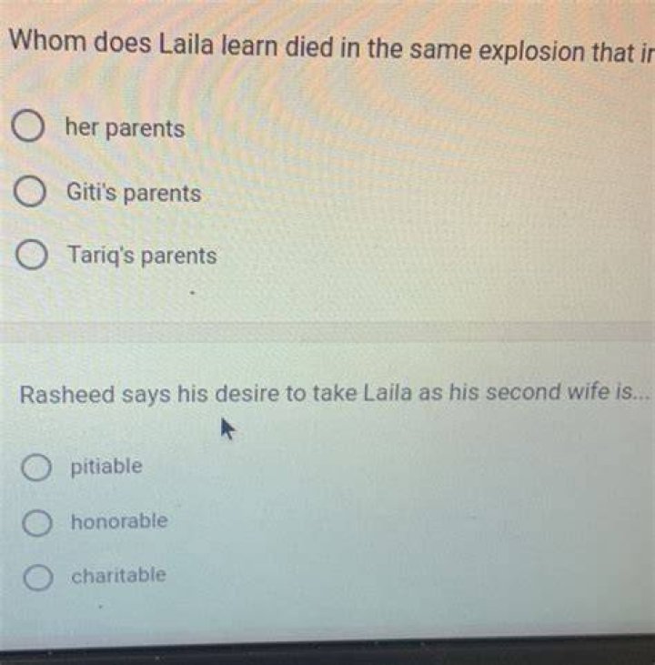 Why does Laila's father stay with his wife?