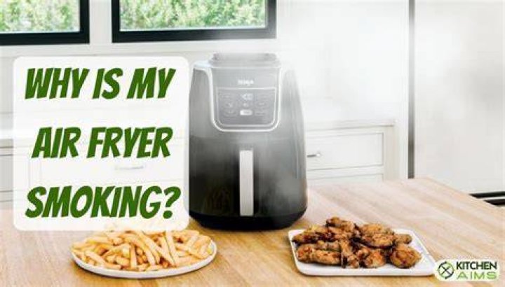 Why does my air fryer smoke when I cook hamburgers?