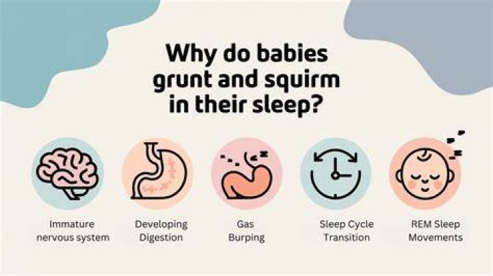 Why does my baby grunt and squirm all night?