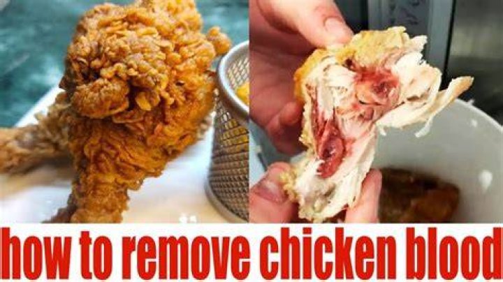 Why does my chicken bleed when I fry it?