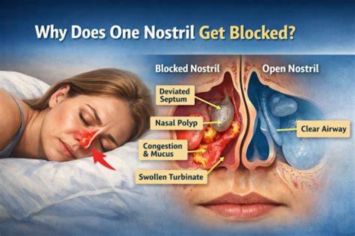 Why does one nostril get clogged and then switch?