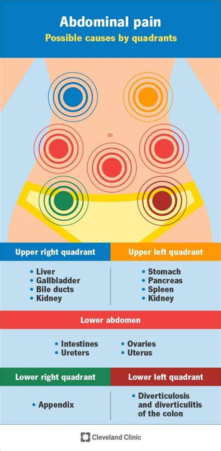 Why does the right side of my stomach and back hurt?