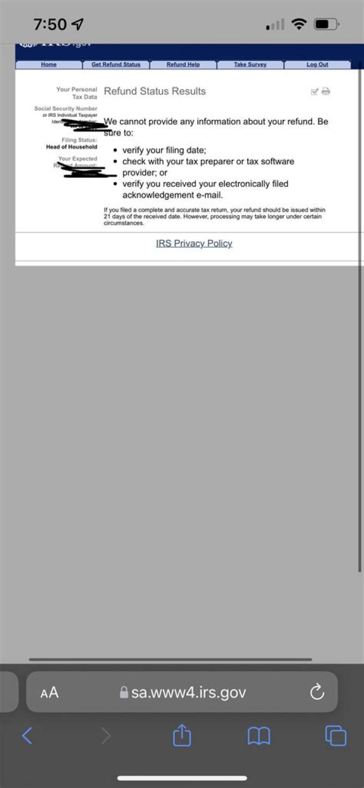 Why IRS keeps saying my information is incorrect?