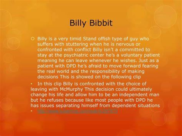 Why is Billy bibbit afraid of his mother?